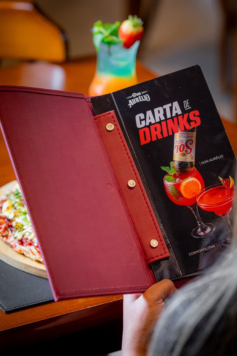 Carta de drinks Don Aurélio
